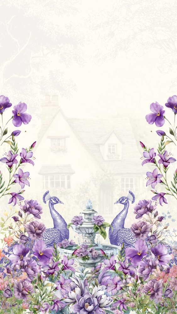 Pratinjau tema Art 02 Purple Garden